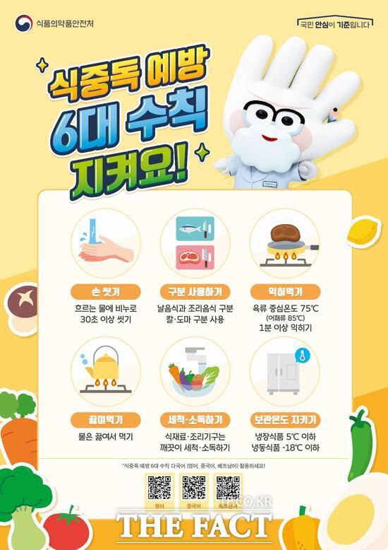 식중독 예방 수칙 홍보 포스터./대전시
