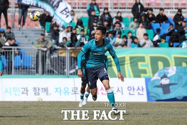 ‘하나은행 K리그2 2025’ 5라운드 MVP에 오른 안산 김현태./K리그