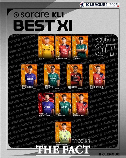 '하나은행 K리그1 2025' 7라운드 베스트11./K리그