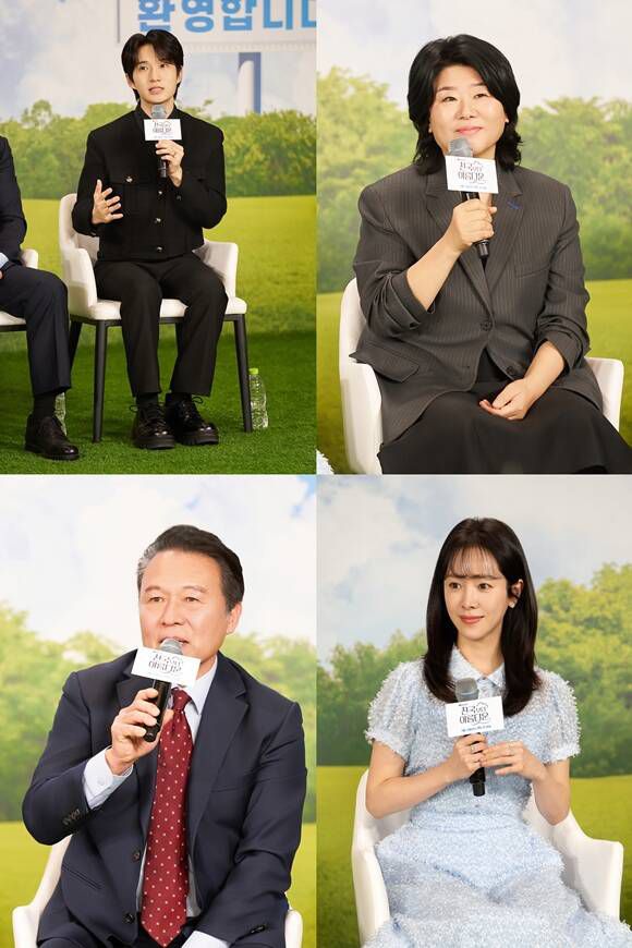 배우 류덕환 이정은 한지민 천호진(왼쪽 위부터 시계방향)이 출연하는 '천국보다 아름다운'은 80세 모습으로 천국에 도착한 이해숙(김혜자 분)이 30대 모습으로 젊어진 남편 고낙준(손석구 분)과 재회하면서 벌어지는 현생 초월 로맨스다. /JTBC