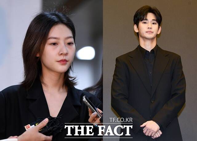 배우 김수현 측과 故 김새론 유족 측이 미성년자 시절 교제 여부를 두고 계속 다투고 있다. /더팩트 DB