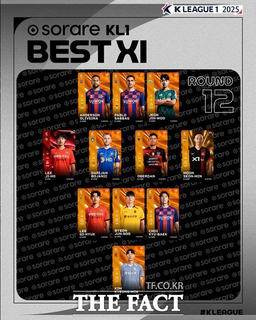 '하나은행 K리그1 2025' 12라운드 베스트11./K리그