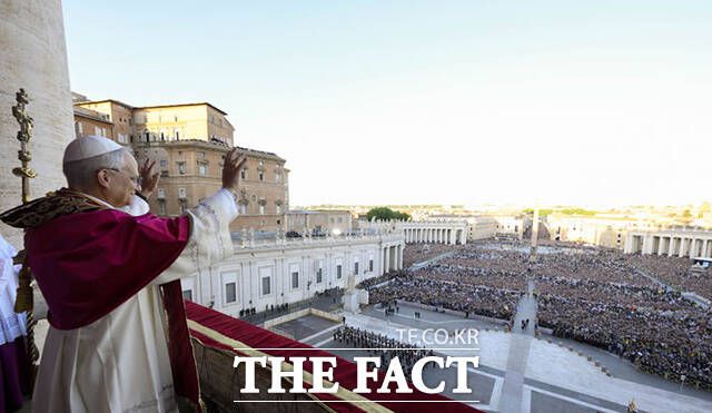 '레오 14세'로 '레오'는 라틴어로 '사자'를 뜻한다. /바티칸=AP.뉴시스