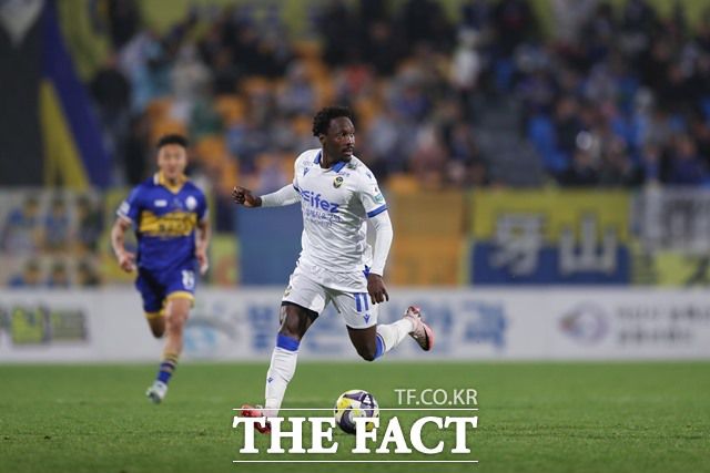 ‘하나은행 K리그2 2025’ 11라운드 MVP에 선정된 인천 제르소./K리그