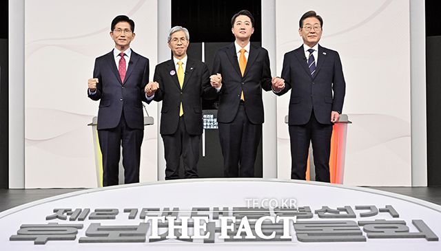 '경제' 주제로 처음 격돌하는 네 명의 대선 후보.