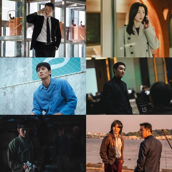 디즈니+는 올해 '메이드 인 코리아' '북극성' '조각도시' '파인: 촌뜨기들' '탁류'(왼쪽 위부터 시계방향)를 공개할 예정이다. /월트디즈니 컴퍼니 코리아