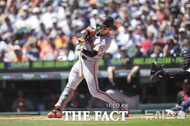 이정후는 22일(한국시간) 이후 일주일 만에 타율이 2할7푼대로 떨어졌다. 팀도 3연패 늪에 빠졌다. /뉴시스
