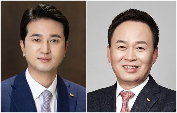 SK이노베이션은 지난 28일 연말 인사가 아닌 이례적인 중간 인사를 단행해 추형욱 대표이사(왼쪽), 장용호 총괄사장 체제를 구축했다. /SK