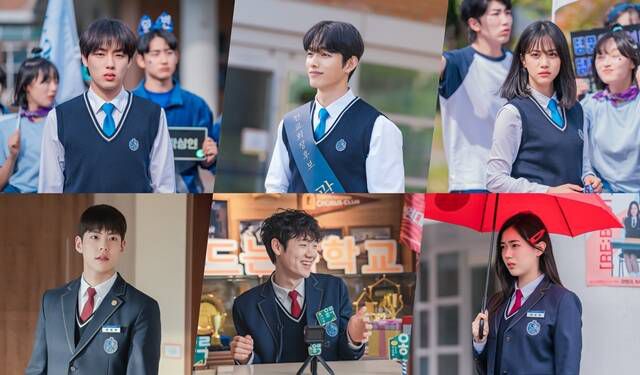 '러닝메이트'는 불의의 사건으로 전교생의 놀림감이 된 노세훈(윤현수 분)이 학생회장 선거의 부회장 후보로 지명되면서 온갖 권모술수를 헤치고 당선을 향해 달려가는 명랑 정치 드라마다. /티빙