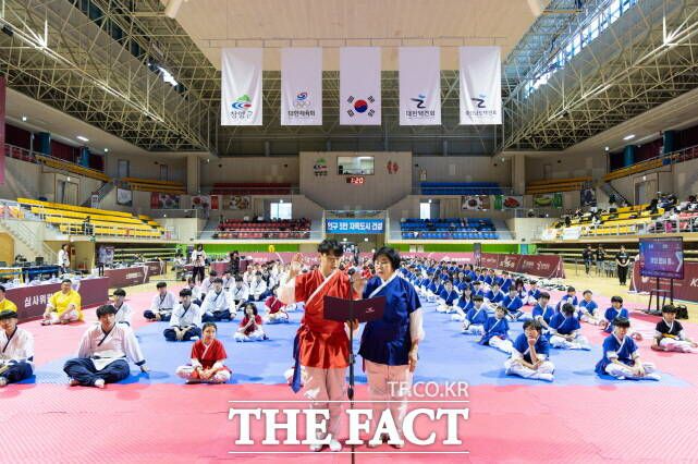 청양군이 지난해 10월 유치한 제21회 문체부장관기 전국택견대회 장면. /청양군