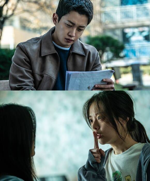 김민석(위쪽)과 한수아가 출연하는 영화 '노이즈'는 오는 25일 개봉한다. /㈜바이포엠스튜디오