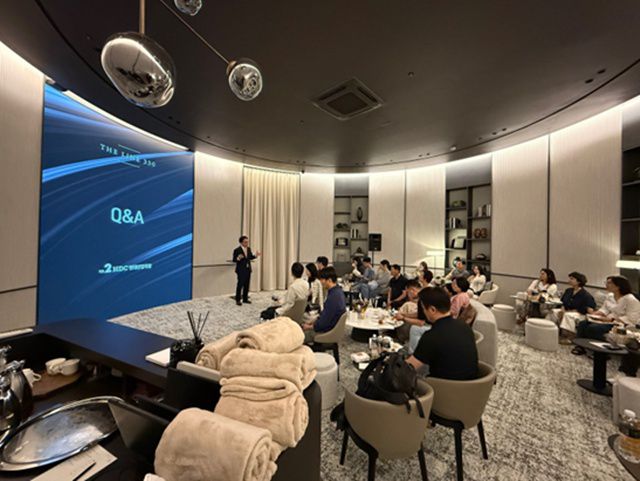 HDC현대산업개발은 홍보관에서 파크하얏트의 유·무형 서비스를 제공하고 있다. /HDC현대산업개발