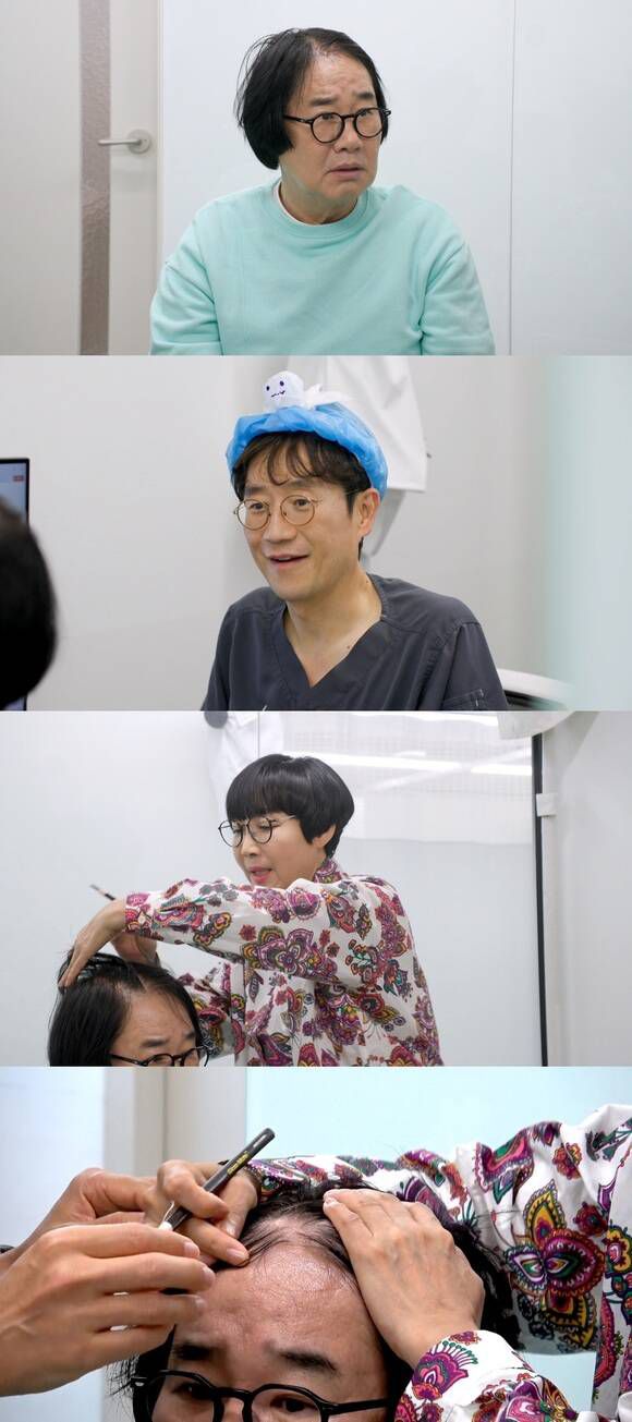 '1호가 될 순 없어2' 4회에서는 최양락과 팽현숙이 탈모 전문 병원을 방문하는 모습 등이 그려진다. /JTBC