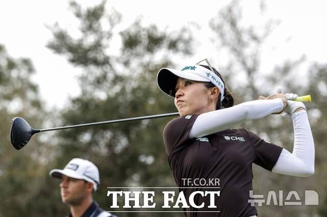 리디아 고가 티샷하는 모습. 올시즌 아시안스윙 HSBC챔피언십에서 우승했다./AP.뉴시스