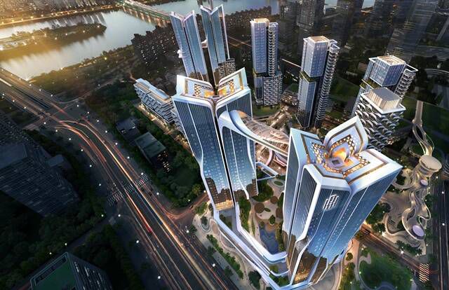 포스코이앤씨는 '포스코 빅링크'를 통해 용산정비창 전면1구역을 신용산역까지 지하로 연결하고, 국제업무지구는 지상으로 연결하겠다고 약속했다. /포스코이앤씨