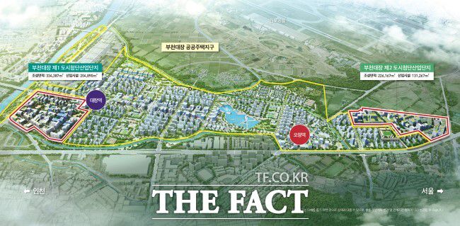 부천대장 도시첨단산업단지 조감도(계획). /부천시