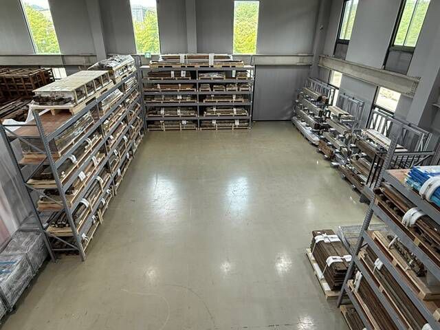 일본에서 해체되어 국내 반입된 '관월당' 부재는 현재 파주 소재 전통건축수리기술진흥재단 수장고에 보관됐다. /국가유산청