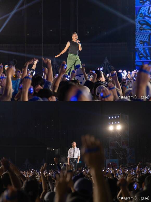 싸이는 "오늘이 투어의 첫날인데 현재까지는 대박이다"라고 소감을 전했다. /최수빈 기자