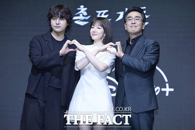 배우 양세종 임수정 류승룡(왼쪽부터)이 디즈니+ 새 오리지널 시리즈 '파인: 촌뜨기들'에 출연한다. /장윤석 기자