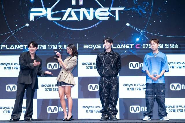 임한별 효린 백구영 저스디스(왼쪽부터)가 Mnet 오디션 프로그램 '보이즈 2 플래닛' 공동 마스터로 출연하는 가운데 관전 포인트를 귀띔해 기대감을 높였다. /Mnet
