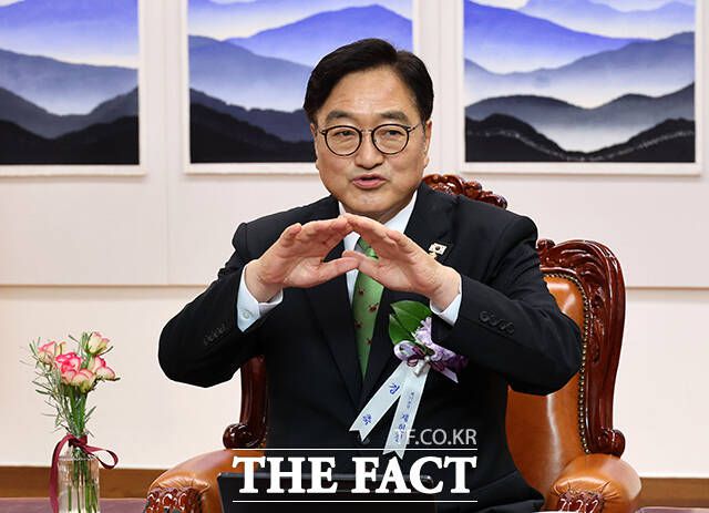 발언하는 우원식 국회의장.