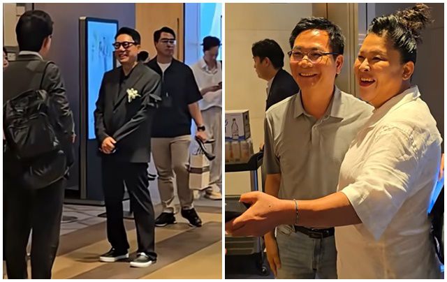 김준호 김지민 결혼식에는 가수 겸 예능인 이상민이 마이크를 잡았고, 거미가 'you are my everything', 변진섭이 '우리의 사랑이 필요한 거죠'를 축가로 불렀다. /이영자 유튜브 캡처