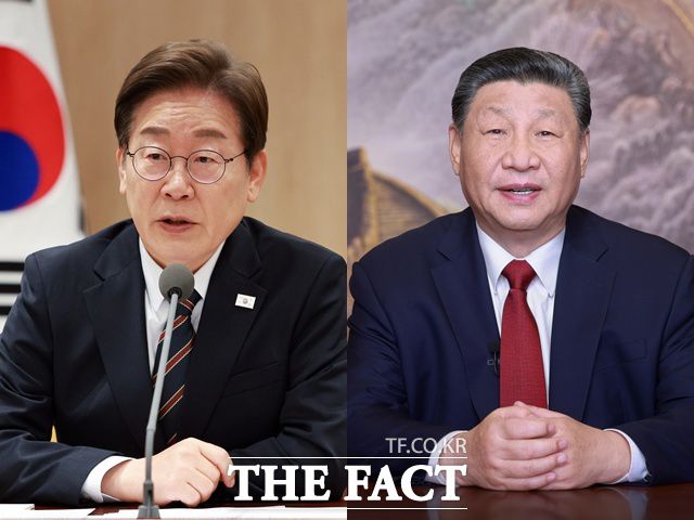 전문가들은 한미동맹 현대화 과정에서 양안 관계 문제가 대두될 것으로 전망했다. 정재환 인하대 정치외교학과 교수는 "양안 관계나 대만이라는 단어를 포함하지 않는 선의 역할을 결정하는 게 제일 중요하다"고 말했다. 왼쪽부터 이 대통령과 시진핑 중국 국가주석. /뉴시스