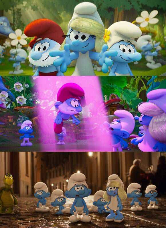 영화 '스머프'는 흥미로운 세계관 위에 스머프들이 마을을 벗어나 더 넓은 세상에서 자신의 정체성과 사명을 찾아가는 이야기를 그려낸다. /롯데엔터테인먼트