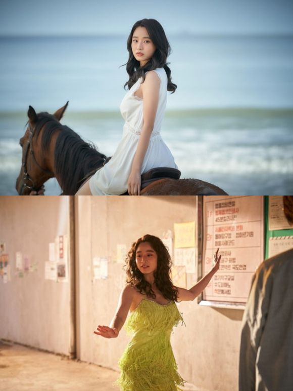 배우 방효린이 넷플릭스 오리지널 시리즈 '애마'에서 신인 배우 신주애 역을 맡아 이하늬와 호흡을 맞췄다. /넷플릭스