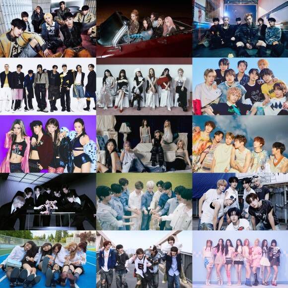 넥스지, 미야오, 보이넥스트도어, 아홉, 엔시티 위시, 클로즈 유어 아이즈, 하츠투하츠, 투어스, 키키, 엔하이픈, 에스파, 스트레이 키즈, 아이브, 엔믹스, 제로베이스원(왼쪽 위부터 시계방향)이 '2025 더팩트 뮤직 어워즈'에 출격해 잊지 못할 무대를 선사한다. /각 소속사