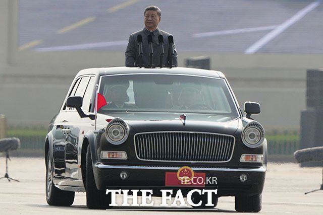 유엔 상임이사국인 중국은 대만의 유엔 재가입을 강력히 반대하고 있다. 사진은 시진핑 중국 국가주석이 지난 3일 오전 9시(현지시간) 중국 베이징 톈안먼 광장에서 열린 '전승절 80주년(중국인민 항일전쟁 및 세계 반파시스트 전쟁 승리 80주년) 기념 열병식'에 참석해 카퍼레이드를 진행하는 모습. /AP.뉴시스