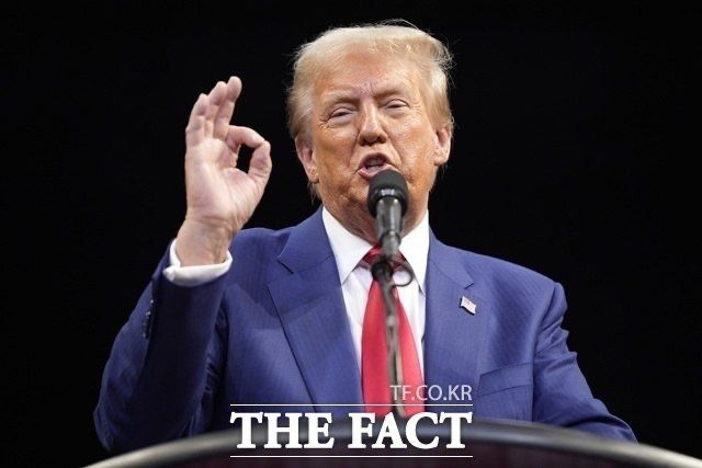 도널드 트럼프 미국 대통령(사진)이 주말 동안 진행된 이스라엘과 팔레스타인 무장정파 하마스 간 평화협상을 성공적이라고 평가했다. /AP.뉴시스