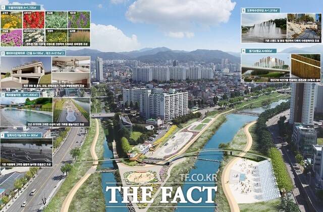 전북 전주시 '명품하천 365 프로젝트'의 전주천 서신 수변문화광장 조성사업(서신아이파크e편한세상 인근) 조감도. /전주시