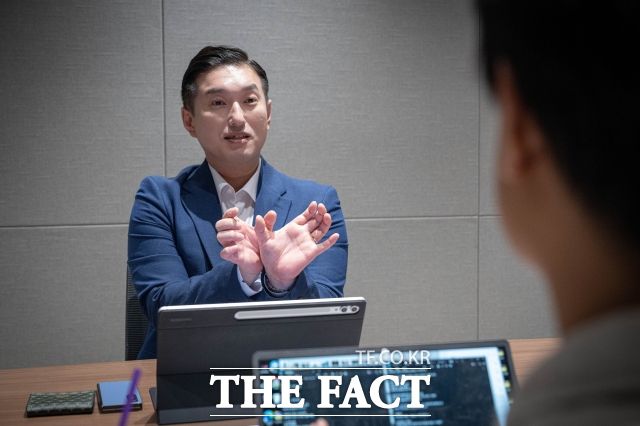 김도형 삼성자산운용 ETF컨설팅본부장이 지난달 25일 오전 서울 서초구 삼성자산운용에서 <더팩트>와 인터뷰하고 있다. /박헌우 기자