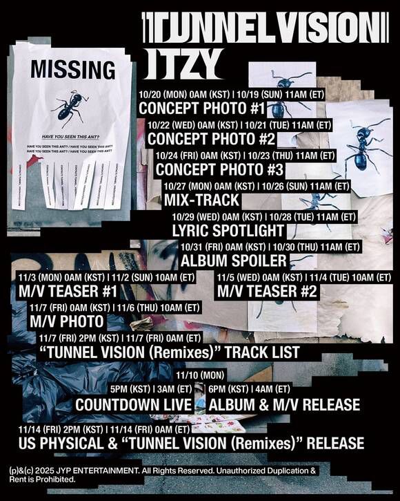 ITZY는 새 앨범 발매 전까지 다양한 프로모션 콘텐츠를 순차적으로 공개하고 컴백 열기를 더할 예정이다./JYP엔터테인먼트