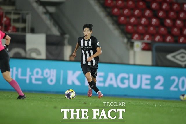 '친정팀 킬러'로 자리매김하고 있는 성남 이정빈./K리그