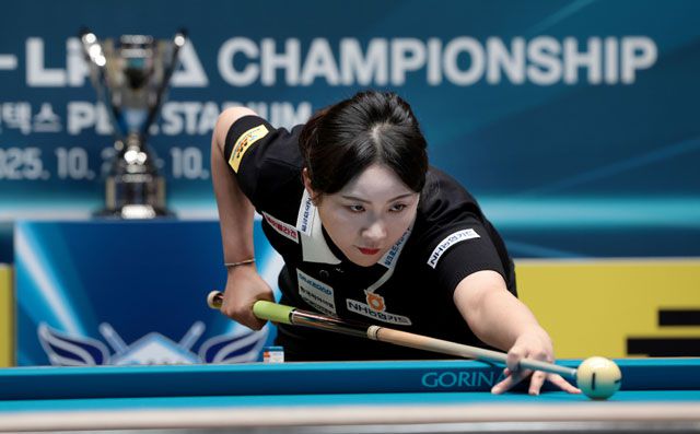 김민아는 지난 2023-24시즌 9차 투어에서 달성한 세 번째 우승 이후 1년 8개월만에 네 번째 정상을 밟았다. /LPBA