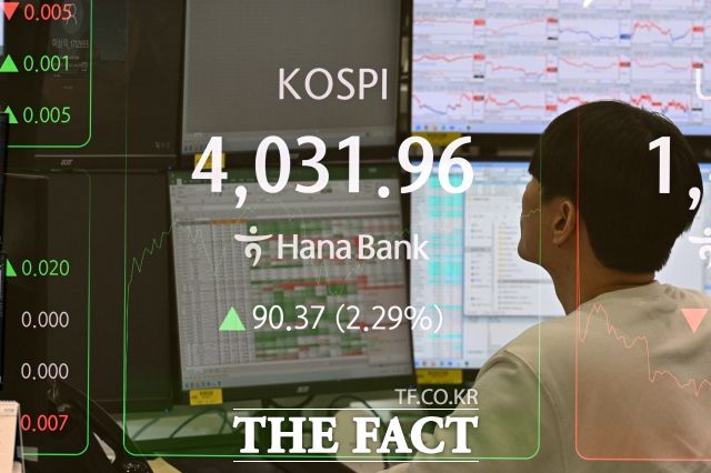 30일 한국거래소에 따르면 코스피는 전날보다 0.14% 오른 4086.89에 마감했다. 사진은 기사 내용과 무관함. /서예원 기자