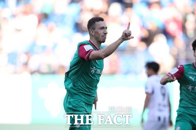 ‘하나은행 K리그1 2025’ 35라운드 MVP에 선정된 대전하나시티즌의 안톤./K리그