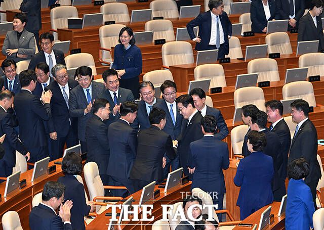 시정연설 마친 이재명 대통령.