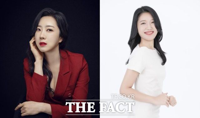 배우 장민영(왼쪽)과 MC 박근원이 다음 달 10일 경기 고양시 장항야구장에서 열리는 '더킴로펌배 제19회 한스타 연예인 야구리그' 시구자로 선정됐다. /한스타미디어