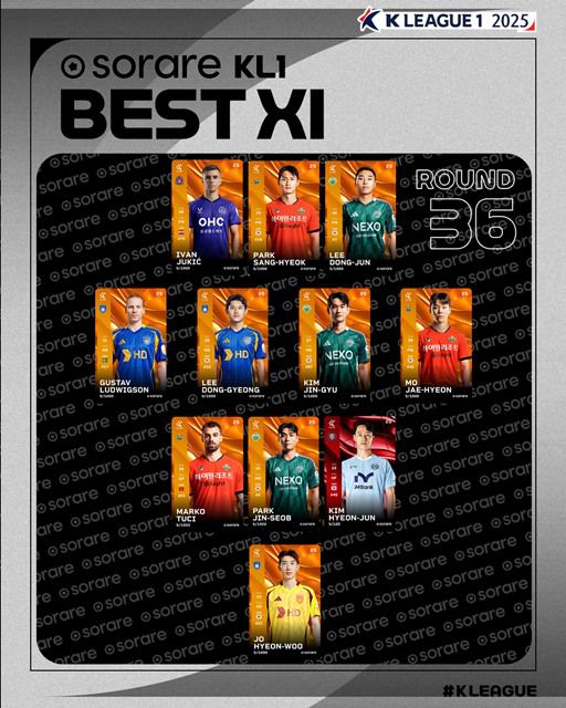 '하나은행 K리그1 2025’ 36라운드 베스트11./K리그