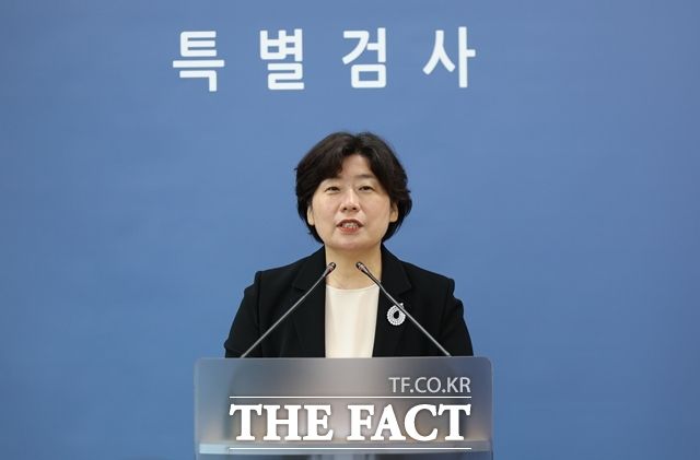 박지영 특검보는 이날 기자들과 만나 "윤 전 비서관의 혐의는 외환 의혹을 수사하는 과정에서 드러난 것으로, 내란특검법에 따라 인지 수사하고 있다"고 밝혔다. /뉴시스