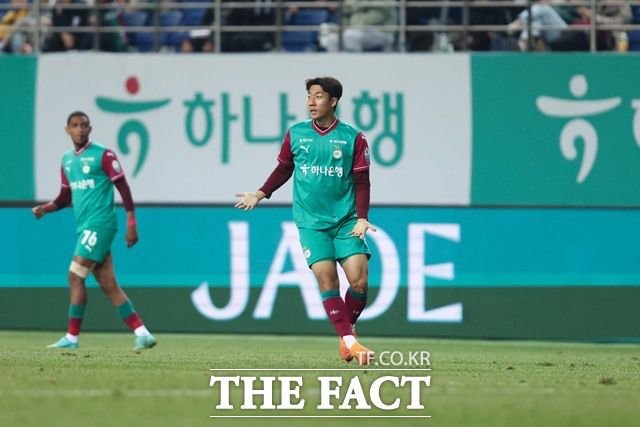 ‘하나은행 K리그1 2025’ 38라운드 MVP 영예를 안은 대전 포워드 서진수(25)./K리그