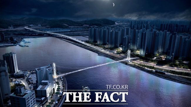 배곧~월곶 보도교 조감도(야간 뷰) /시흥시
