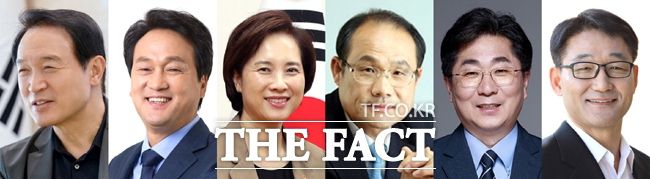 6·3 경기도교육감선거 출마 예상자들. 왼쪽부터 임태희 교육감, 안민석 전 의원, 유은혜 전 장관, 구희현 대표, 성기선 전 원장, 박효진 대표. /그래픽=김동선 기자