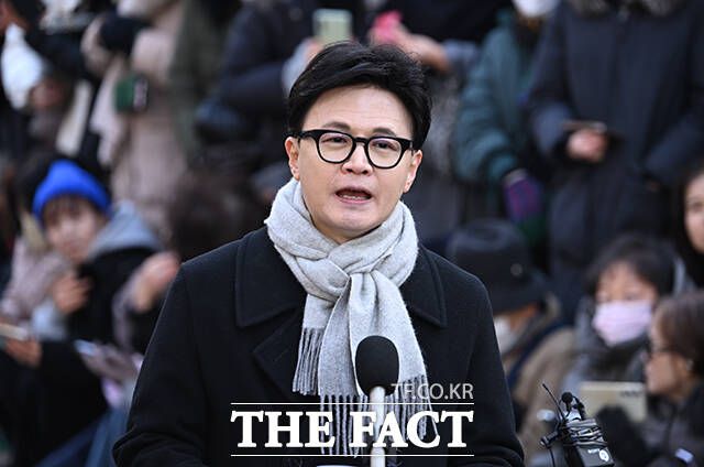 한동훈 전 국민의힘 대표가 지난 3일 오후 서울 여의도 국회에서 기자회견을 열고 발언하고 있다. /국회=박헌우 기자