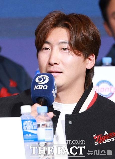 KIA 타이거즈 나성범은 2020년 NC 다이노스 시절 포스팅을 신청했지만 메이저리그 어떤 구단의 영입 제의도 받지 못했다. /뉴시스