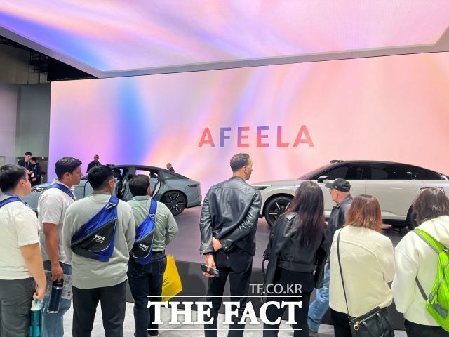 소니혼다모빌리티 CES 2026 전시관에 있는 아필라. /최의종 기자