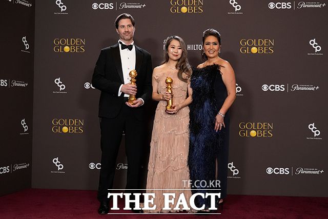 골든글로브 애니메이션 작품상 거머쥔 매기 강 감독. /베벌리힐스=AP.뉴시스